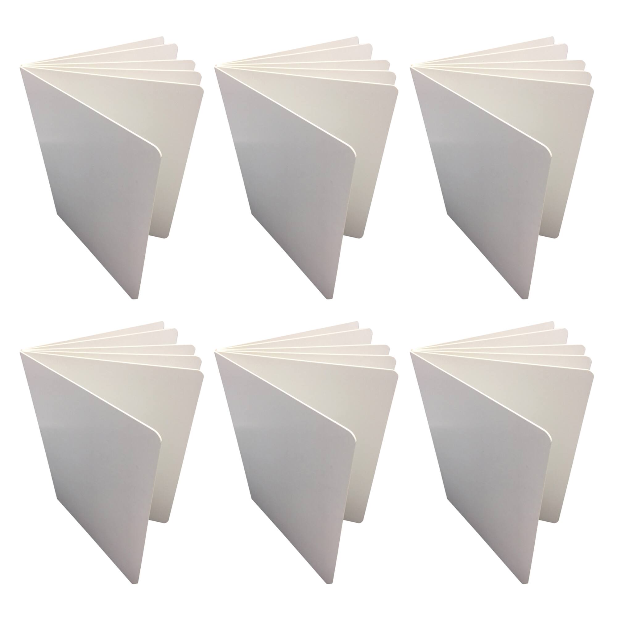 Ashley Productions 6" x 8" White Blank Chunky Hardcover Board Book, 6ct.